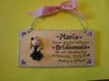 3d Personalised Bridesmaid Flowergirl Maid of Honour Sign Boy or Girl Unique Keepsake Gift Plaque Handmade Any Phrasing